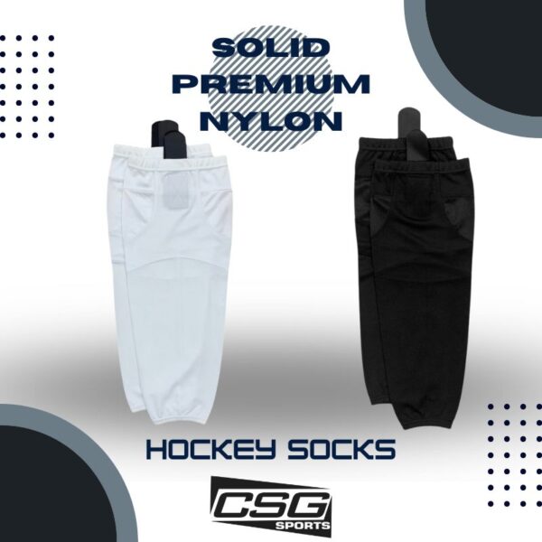 Solid Premium Nylon Hockey Socks